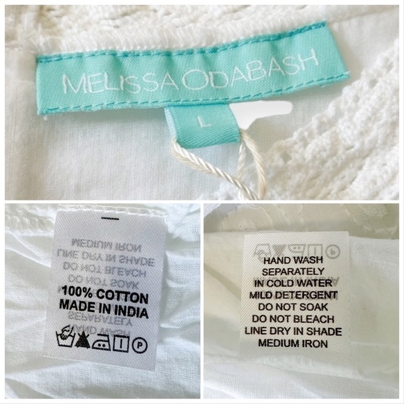 NWT, Melissa Odabash Meghan Crochet-trimmed Embroidered Mini Dress, Size L - Picture 13 of 16